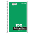 Oxford Coil-Lock Wirebound Notebooks, 3 Subject, Medium/College Rule, Randomly Assorted Covers, 9.5 x 6, 150 Sheets