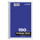 Oxford Coil-Lock Wirebound Notebooks, 3 Subject, Medium/College Rule, Randomly Assorted Covers, 9.5 x 6, 150 Sheets