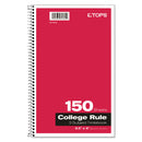 Oxford Coil-Lock Wirebound Notebooks, 3 Subject, Medium/College Rule, Randomly Assorted Covers, 9.5 x 6, 150 Sheets