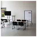 Safco Impromptu Magnetic Whiteboard Collaboration Screen, 42w x 21.5d x 72h, Black/White