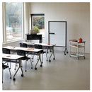 Safco Impromptu Magnetic Whiteboard Collaboration Screen, 42w x 21.5d x 72h, Black/White