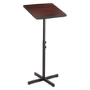 Safco Adjustable Speaker Stand, 21 x 21 x 29.5 to 46, Mahogany/Black