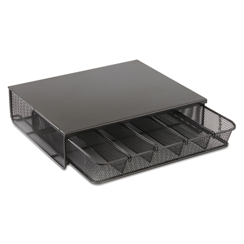 Safco One Drawer Hospitality Organizer, 5 Compartments, 12.5 x 11.25 x 3.25, Black