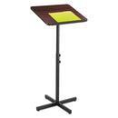 Safco Adjustable Speaker Stand, 21 x 21 x 29.5 to 46, Mahogany/Black