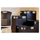 Safco Public Square Paper-Recycling Container, Square, Steel, 42 gal, Black