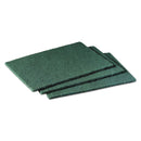 Scotch-Brite Commercial Scouring Pad 96, 6 x 9, Green, 10/Pack