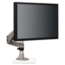 3M Dual Monitor Swivel Arm, 360 Degree Rotation, +15 Degree/-90 Degree Tilt, 180 Degree Pan, Black/Gray, Supports 30 lb