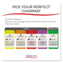 deflecto EconoMat All Day Use Chair Mat for Hard Floors, 45 x 53, Clear