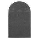 Guardian EcoGuard Diamond Floor Mat, Single Fan, 36 x 72, Charcoal