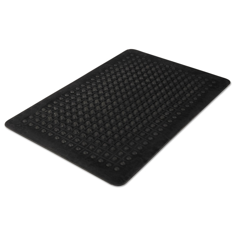 Guardian Flex Step Rubber Anti-Fatigue Mat, Polypropylene, 24 x 36, Black