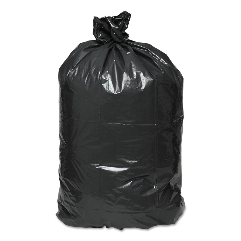 Earthsense Linear Low Density Recycled Can Liners, 56 gal, 1.25 mil, 43" x 48", Black, 100/Carton