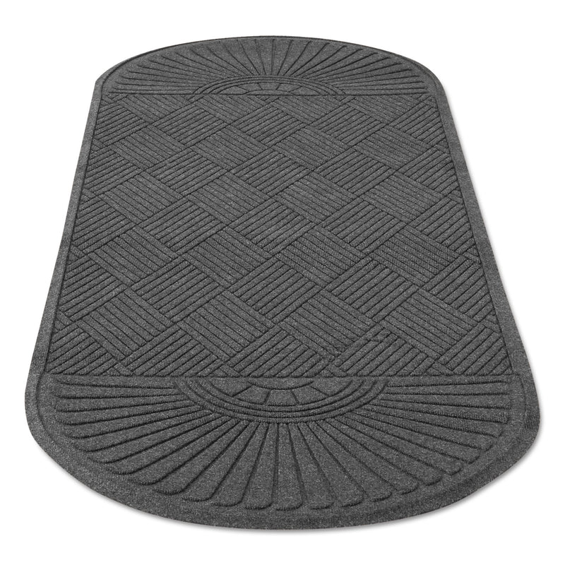 Guardian EcoGuard Diamond Floor Mat, Double Fan, 48 x 96, Charcoal