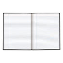 Blueline Executive Notebook, 1 Subject, Medium/College Rule, Black Cover, 9.25 x 7.25, 150 Sheets