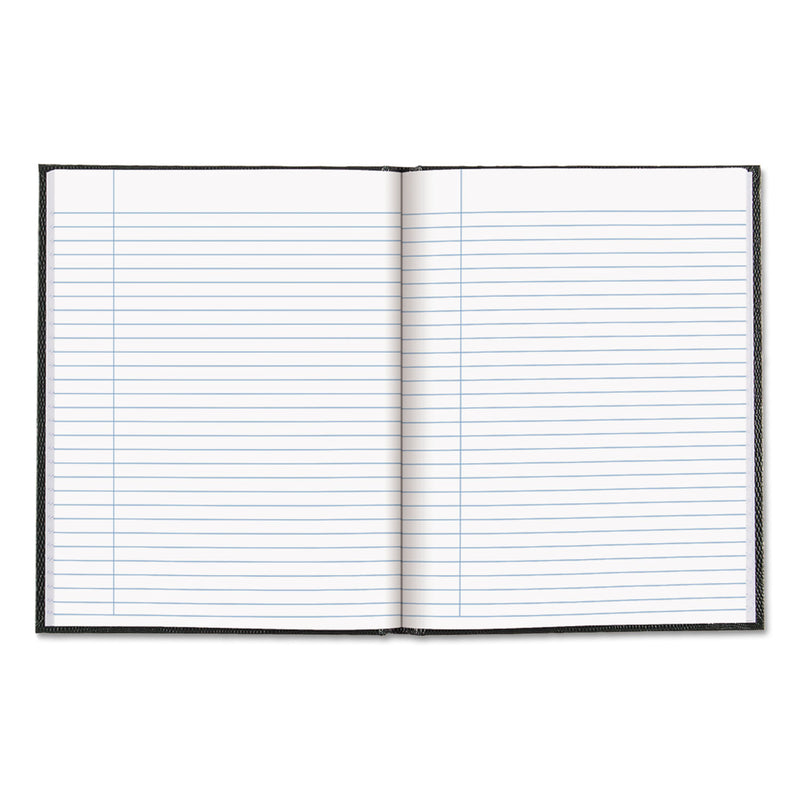 Blueline Executive Notebook, 1 Subject, Medium/College Rule, Black Cover, 9.25 x 7.25, 150 Sheets