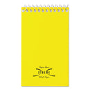 National Paper Blanc Xtreme White Wirebound Memo Pads, Narrow Rule, Randomly Assorted Cover Colors, 60 White 3 x 5 Sheets