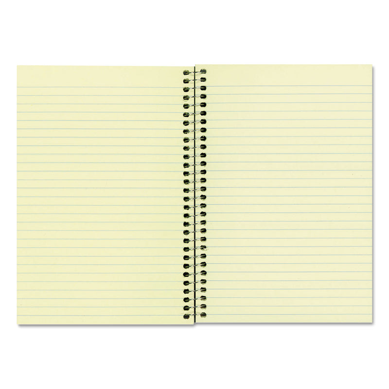 National Single-Subject Wirebound Notebooks, 1 Subject, Narrow Rule, Brown Cover, 8.25 x 6.88, 80 Eye-Ease Green Sheets