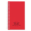 National Paper Blanc Xtreme White Wirebound Memo Books, Narrow Rule, Randomly Assorted Covers, 5 x 3, 60 Sheets