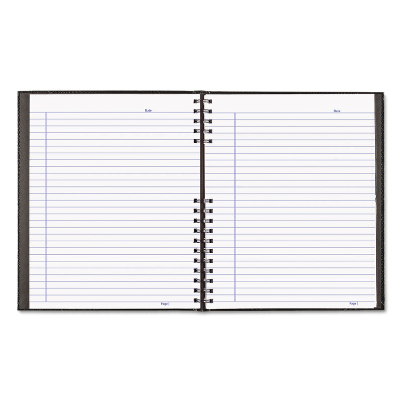 Blueline NotePro Notebook, 1 Subject, Medium/College Rule, Black Cover, 11 x 8.5, 100 Sheets
