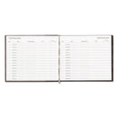 National Hardcover Visitor Register Book, Burgundy Cover, 9.78 x 8.5 Sheets, 128 Sheets/Book