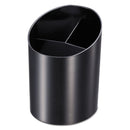 Officemate Recycled Big Pencil Cup, Plastic, 4.25 x 4.5 x 5.75, Black