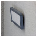 Universal Recycled Cubicle Nameplate with Rounded Corners, 9 x 2.5, Charcoal