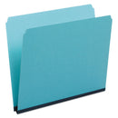 Pendaflex Pressboard Expanding File Folders, Straight Tabs, Letter Size, 1" Expansion, Blue, 25/Box