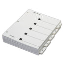 Cardinal QuickStep OneStep Printable Table of Contents and Dividers, 5-Tab, 1 to 5, 11 x 8.5, White, White Tabs, 24 Sets