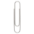 ACCO Paper Clips, Jumbo, Smooth, Silver, 100 Clips/Box, 10 Boxes/Pack