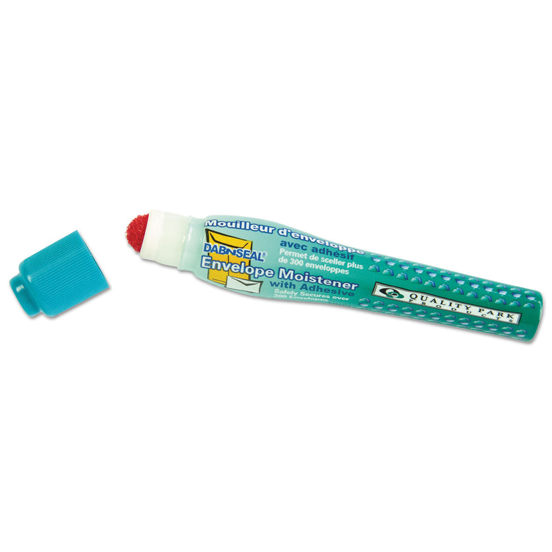 Quality Park Dab n' Seal 2Go Moistener Pens, 10 mL, Teal, 2/Pack
