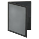 Oxford ViewFolio Polypropylene Portfolio, 100-Sheet Capacity, 11 x 8.5, Clear/Black