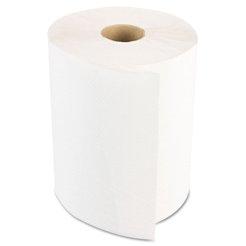 Boardwalk Hardwound Paper Towels, Nonperforated, 1-Ply, 8" x 350 ft, White, 12 Rolls/Carton