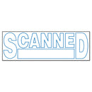 Universal Message Stamp, SCANNED, Pre-Inked One-Color, Blue