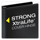 Cardinal Performer ClearVue Slant-D Ring Binder, 3 Rings, 1" Capacity, 11 x 8.5, Black