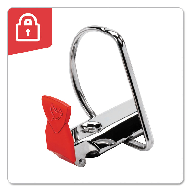 Cardinal SuperLife Pro Easy Open ClearVue Locking Slant-D Ring Binder, 3 Rings, 1" Capacity, 11 x 8.5, White