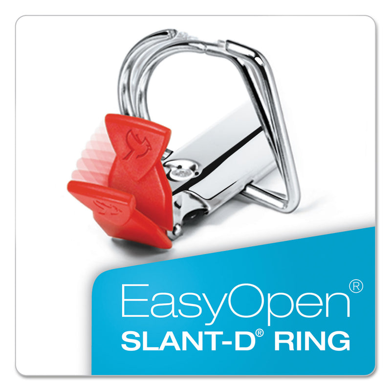 Cardinal FreeStand Easy Open Locking Slant-D Ring Binder, 3 Rings, 5" Capacity, 11 x 8.5, White