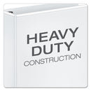 Cardinal Premier Easy Open ClearVue Locking Round Ring Binder, 3 Rings, 2" Capacity, 11 x 8.5, White