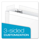 Cardinal ClearVue Slant-D Ring Binder, 3 Rings, 3" Capacity, 11 x 17, White