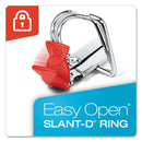 Cardinal Premier Easy Open ClearVue Locking Slant-D Ring Binder, 3 Rings, 2" Capacity, 11 x 8.5, Black