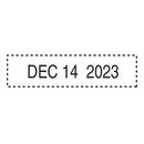 Trodat Professional Date Stamp, Self-Inking, 1.63" x 0.38", Black