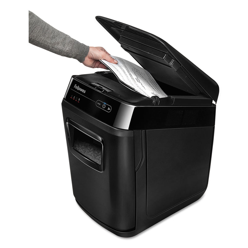 Fellowes AutoMax 150C Auto Feed Cross-Cut Shredder, 150 Auto/8 Manual Sheet Capacity
