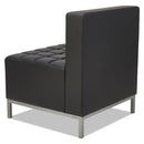 Alera QUB Series Armless L Sectional, 26.38w x 26.38d x 30.5h, Black