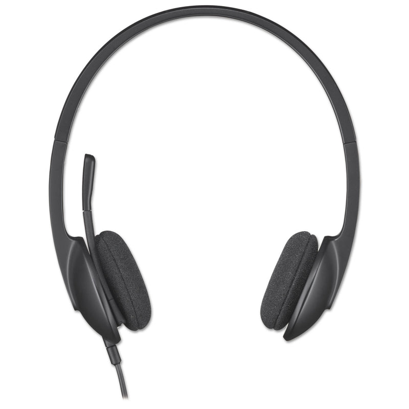 Logitech H340 Corded Headset, USB, Black
