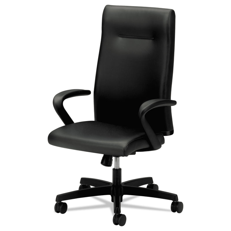 HON Ignition Series Executive High-Back Chair, Supports Up to 300 lb, 17.38" to 21.88" Seat Height, Black