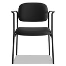 HON VL616 Stacking Guest Chair with Arms, Supports Up to 250 lb, Black