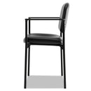 HON VL616 Stacking Guest Chair with Arms, Supports Up to 250 lb, Black