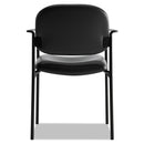 HON VL616 Stacking Guest Chair with Arms, Supports Up to 250 lb, Black