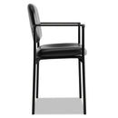 HON VL616 Stacking Guest Chair with Arms, Supports Up to 250 lb, Black