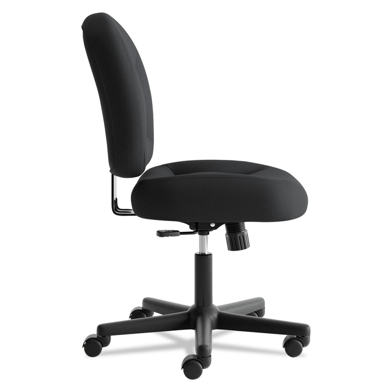 HON VL210 Low-Back Task Chair, Supports Up to 250 lb, 17" to 20.5" Seat Height, Black