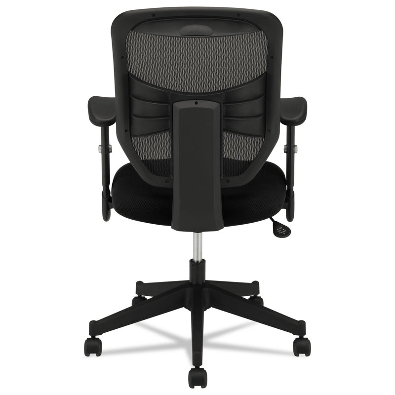 HON VL531 Mesh High-Back Task Chair with Adjustable Arms, Supports Up to 250 lb, 18" to 22" Seat Height, Black