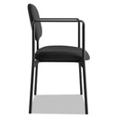 HON VL616 Stacking Guest Chair with Arms, Supports Up to 250 lb, Black